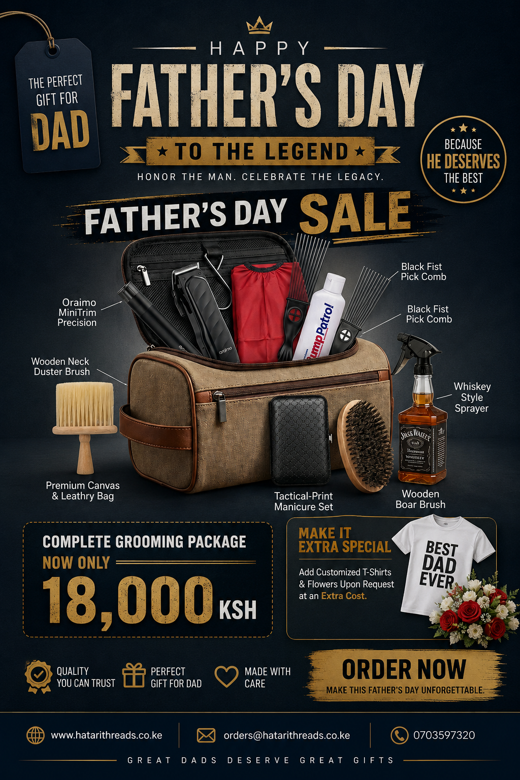 Father's Day Ultimate Home Barbershop Grooming Package