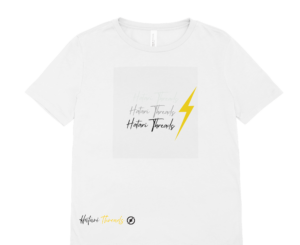 Hatari Threads Premium Crafted Apparel: 'The Triple Lightning Stack Typographic Apparel'