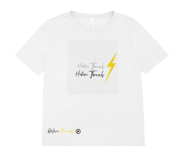Hatari Threads Premium Crafted Apparel: 'The Triple Lightning Stack Typographic Apparel'