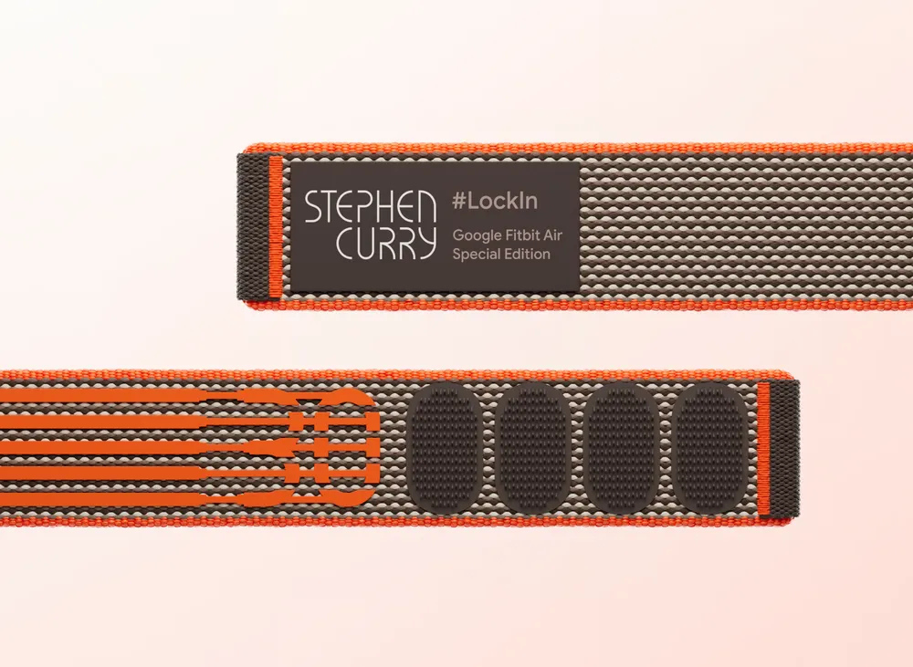 Google Fitbit Air Special Edition Strap – Stephen Curry #LockIn