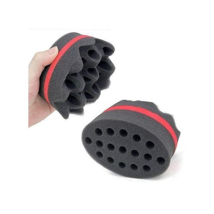 Dual-Sided Twist & Curl Magic Hair Sponge